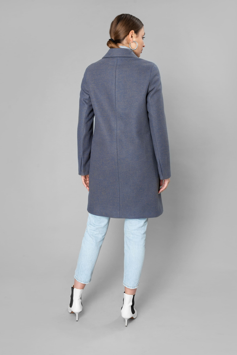 Женское пальто Elema 6-10446-1-164 фиолетовый