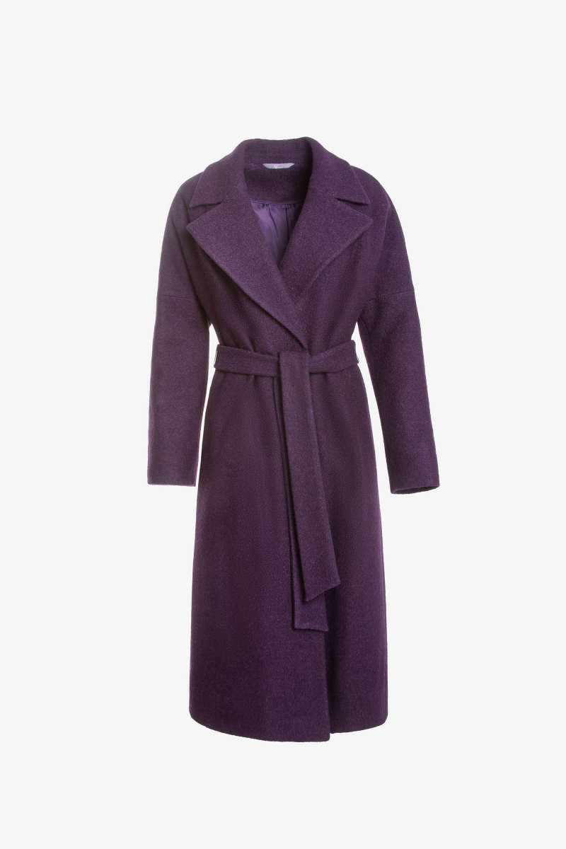 Женское пальто Elema 6-11210-1-164 баклажан