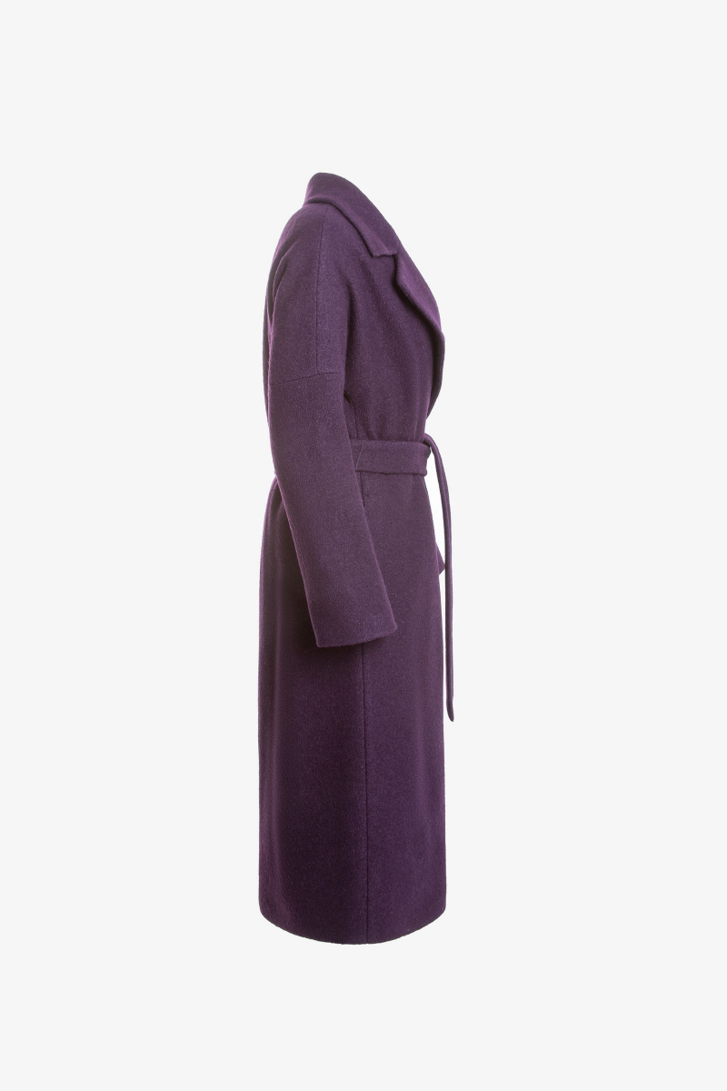 Женское пальто Elema 6-11210-1-164 баклажан