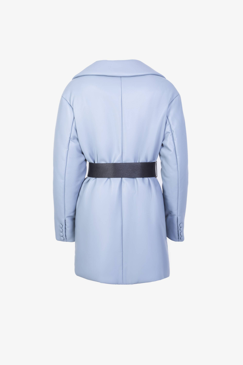 Женское пальто Elema 6-11236-1-164 серо-голубой