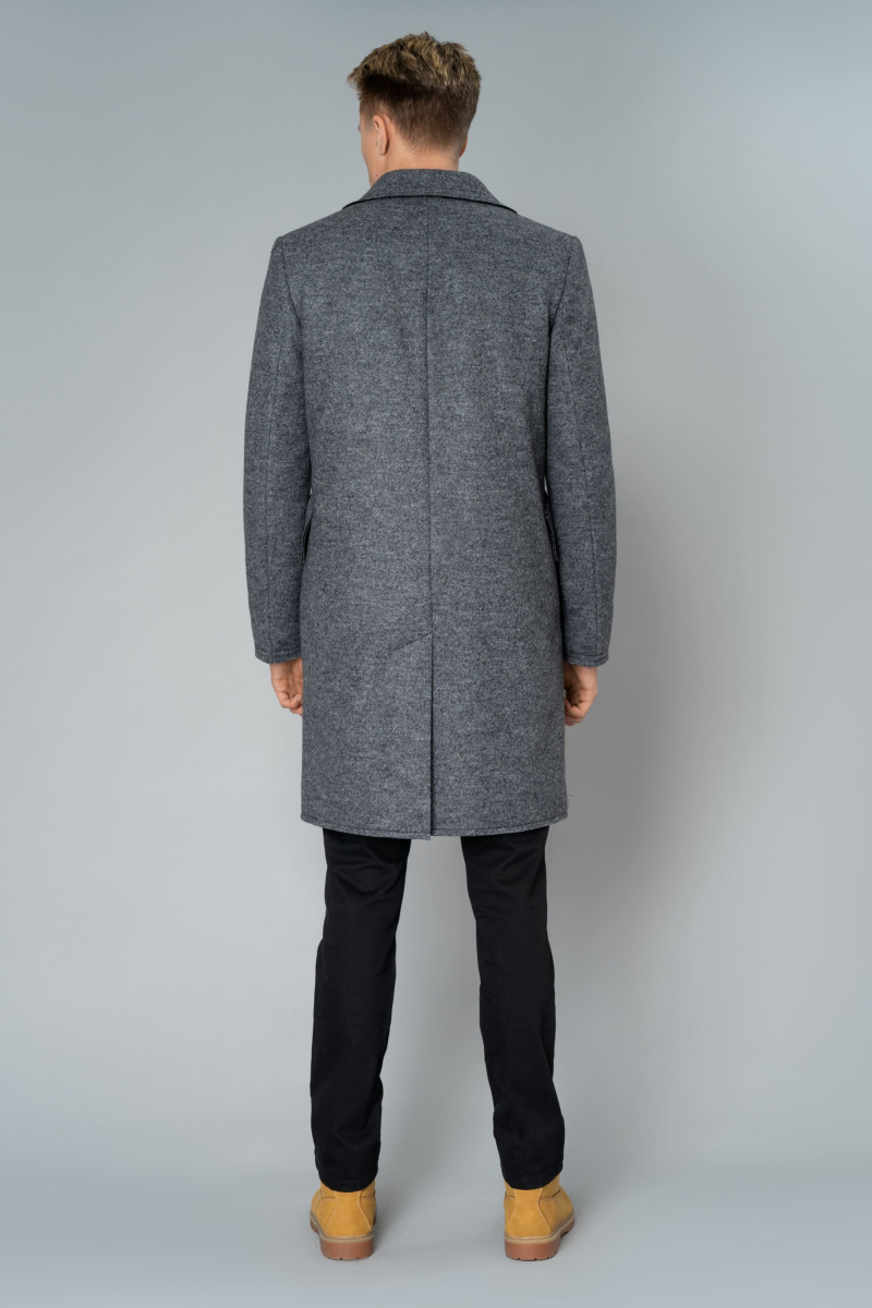 Пальто Elema 6М-9103-1-182 серый