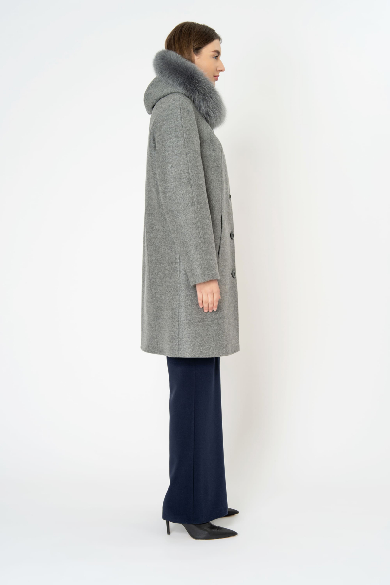 Женское пальто Elema 7-8020-3-164 серый