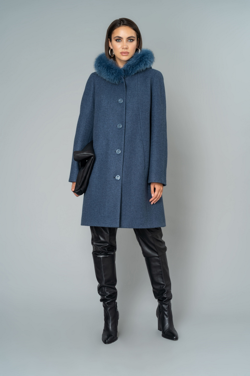 Женское пальто Elema 7-8020-3-170 синий