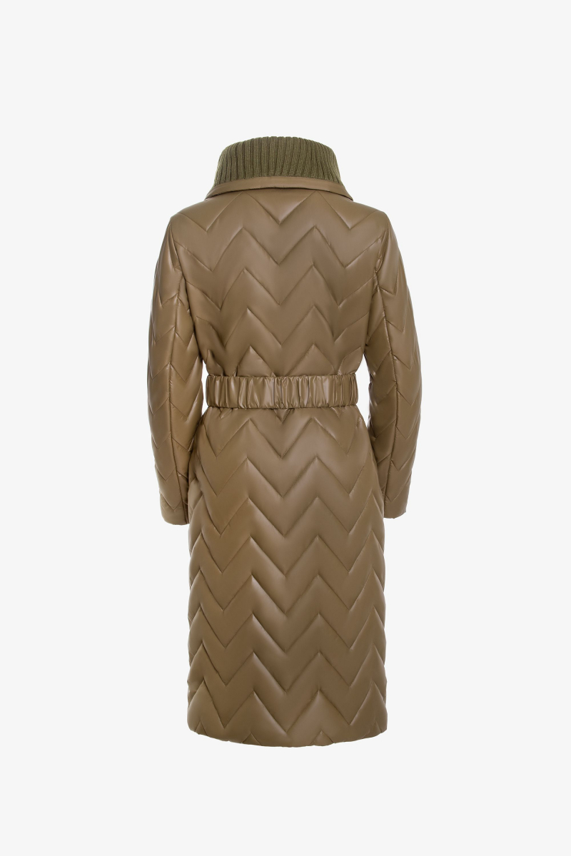 Женское пальто Elema 5-11027-1-164 олива
