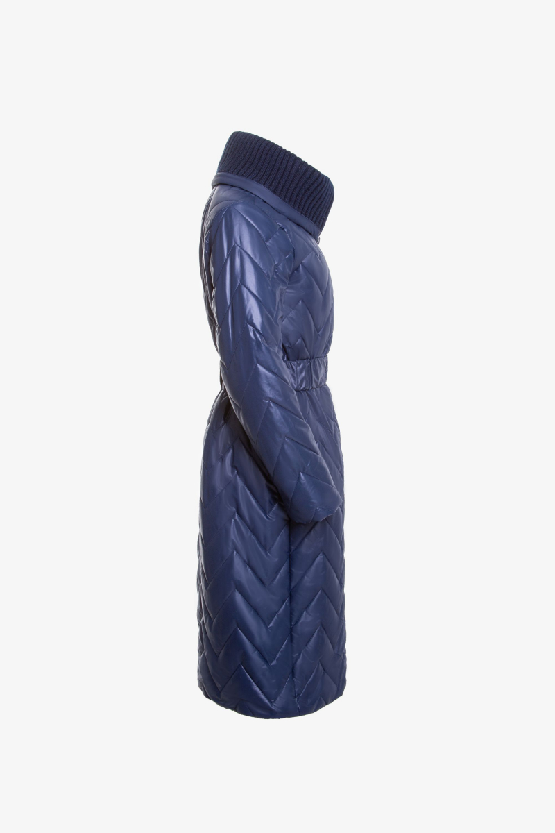 Женское пальто Elema 5-11027-1-164 тёмно-синий