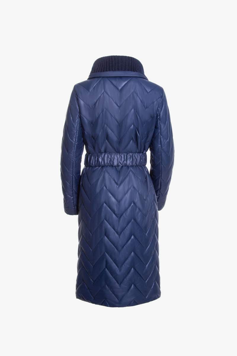 Женское пальто Elema 5-11027-1-164 тёмно-синий