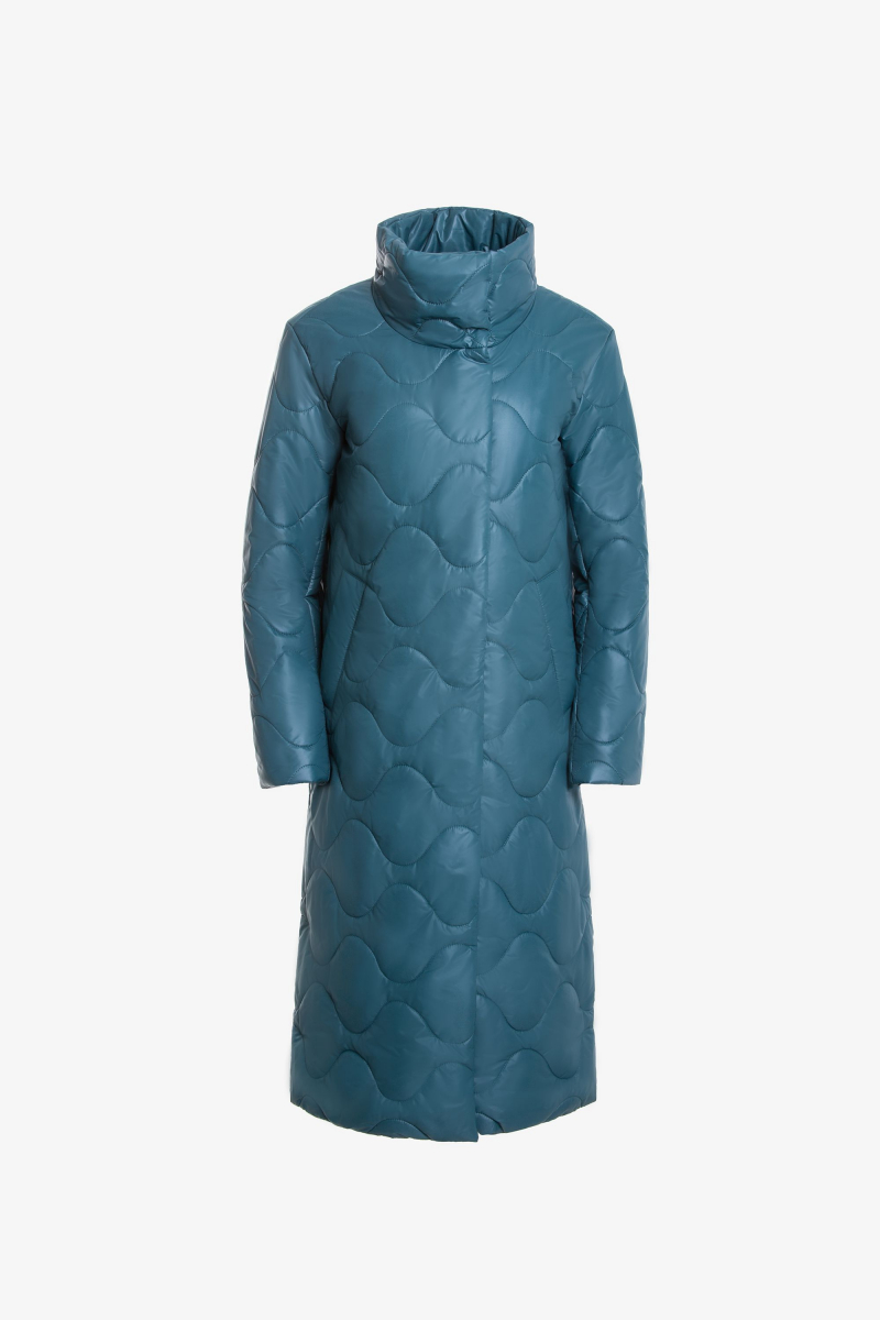 Женское пальто Elema 5-11117-1-170 изумруд