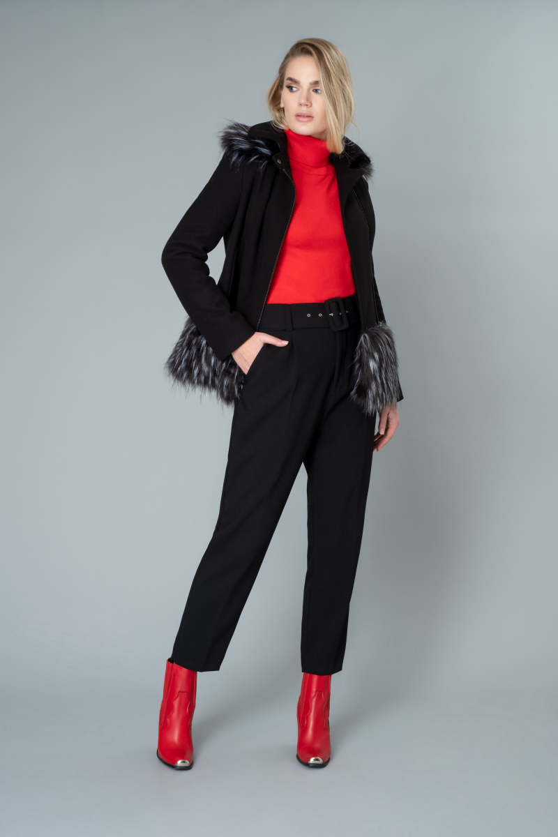 Женское пальто Elema 6-9190-1-164 черный