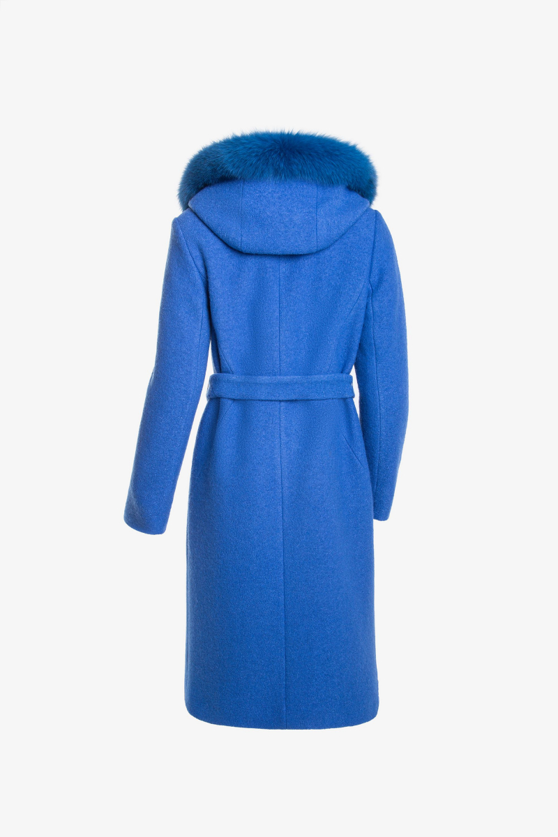 Женское пальто Elema 7-10524-1-170 голубой