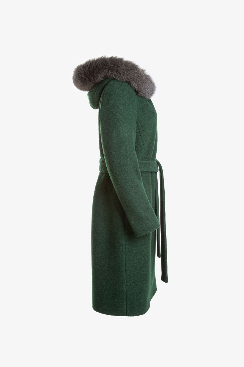 Женское пальто Elema 7-10524-1-170 зелёный