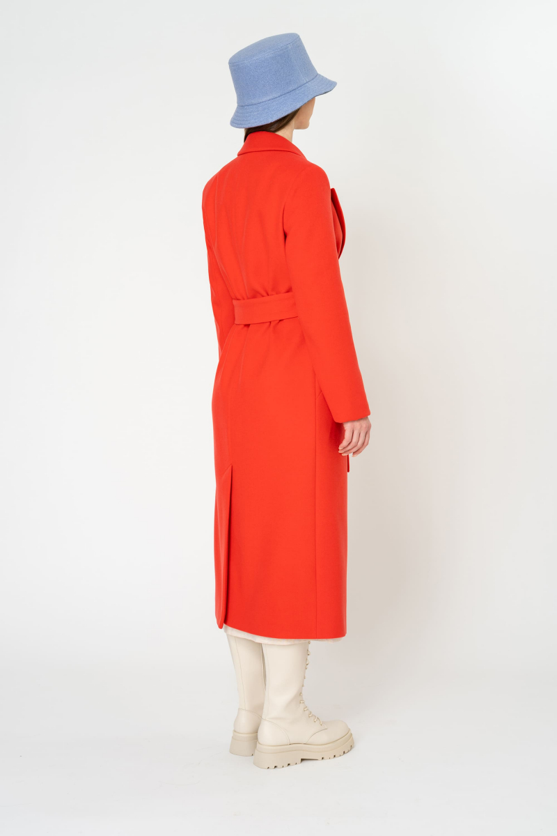 Женское пальто Elema 1-10643-1-164 коралл