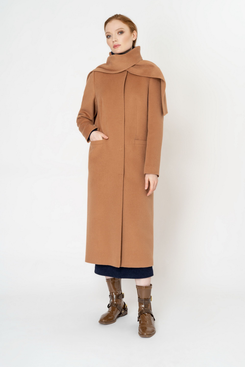 Женское пальто Elema 1-11141-1-164 бежевый