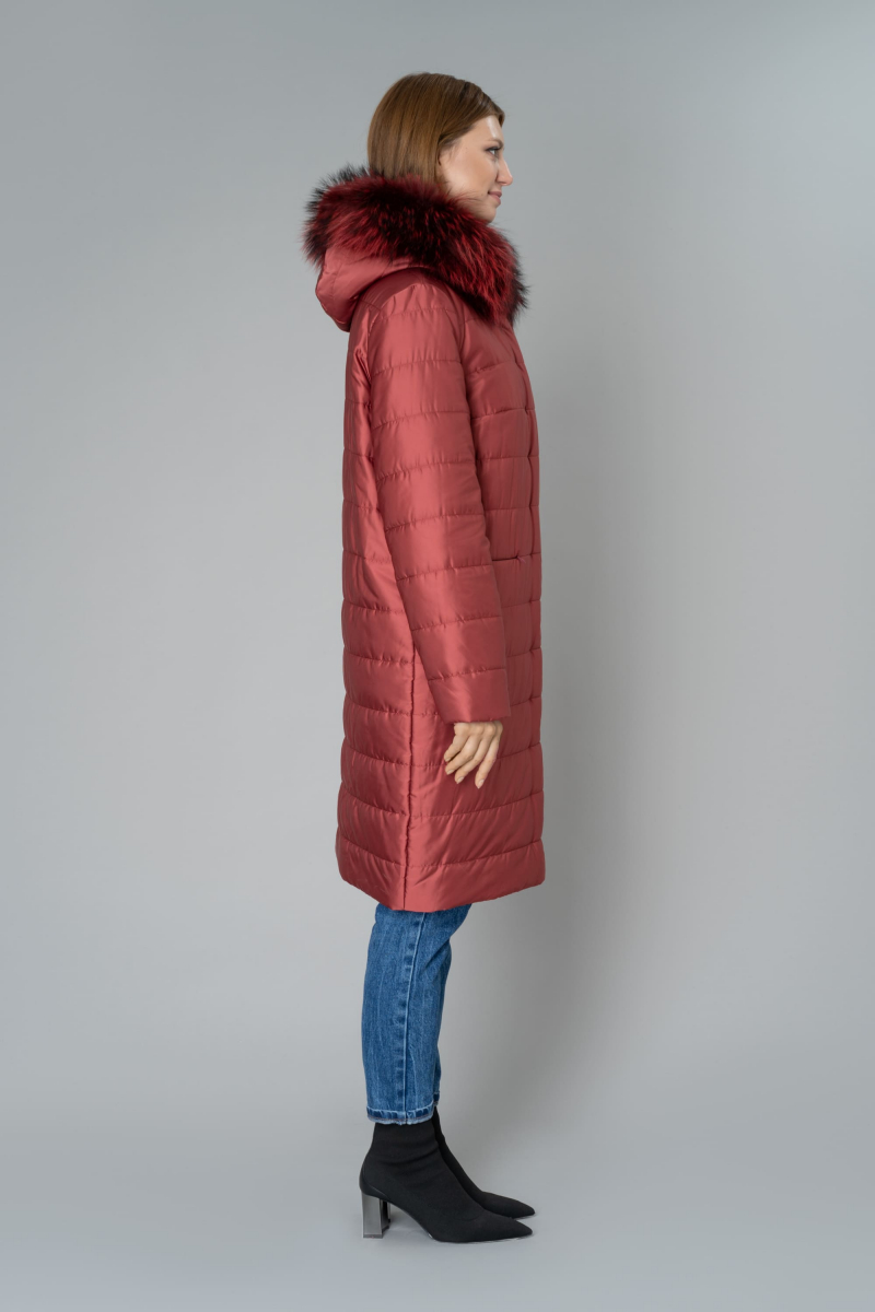 Женское пальто Elema 5-9441-1-164 бордо