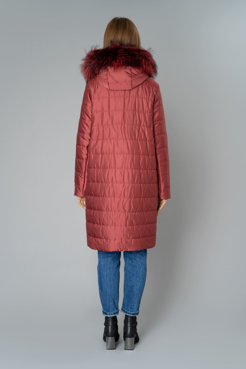 Женское пальто Elema 5-9441-1-164 бордо