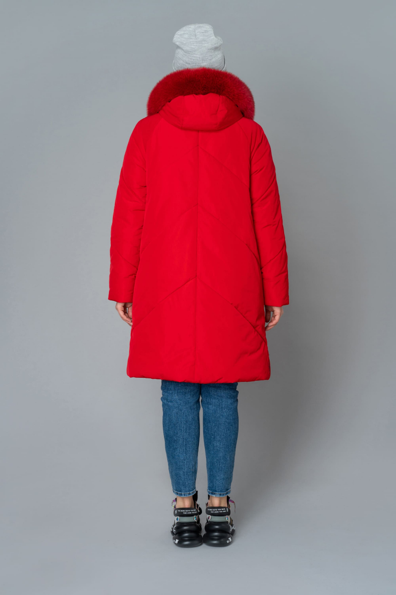 Женское пальто Elema 5F-10526-1-170 красный