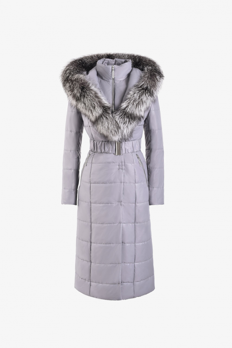 Женское пальто Elema 5F-10489-1-164 тёмно-серый