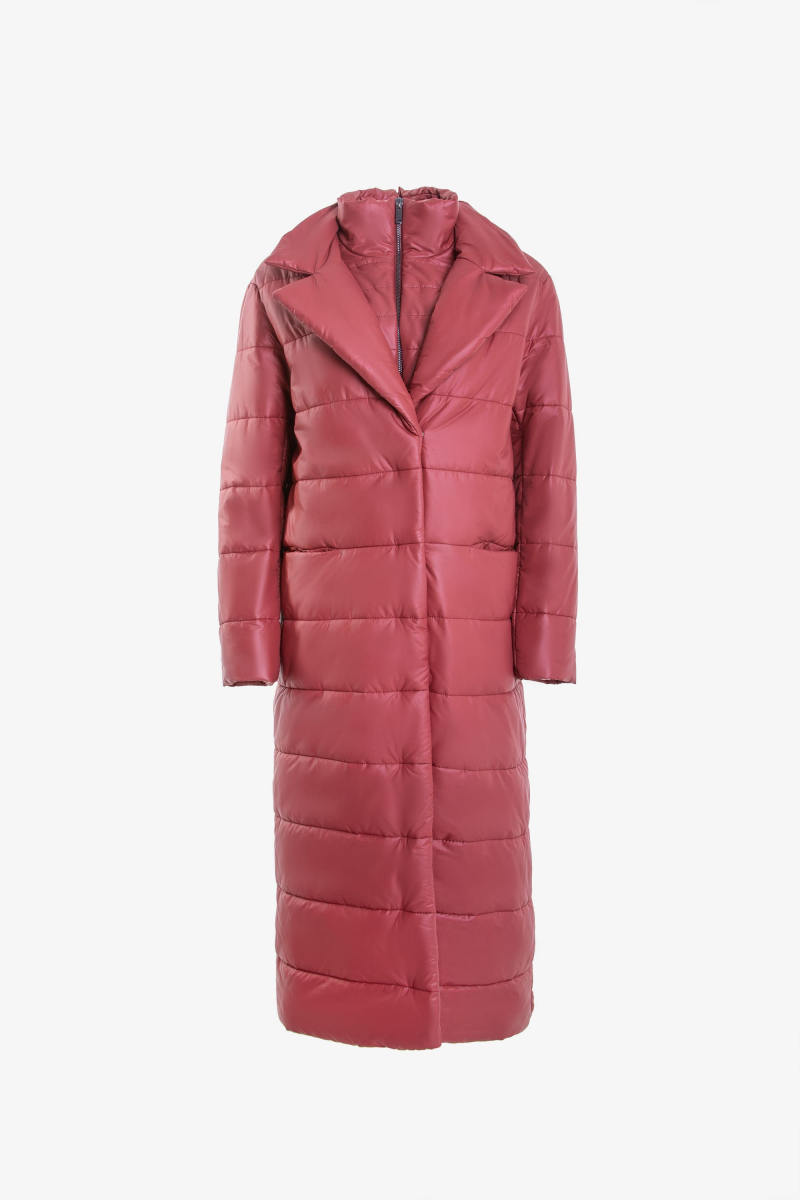 Женское пальто Elema 5-10240-1-164 кирпич