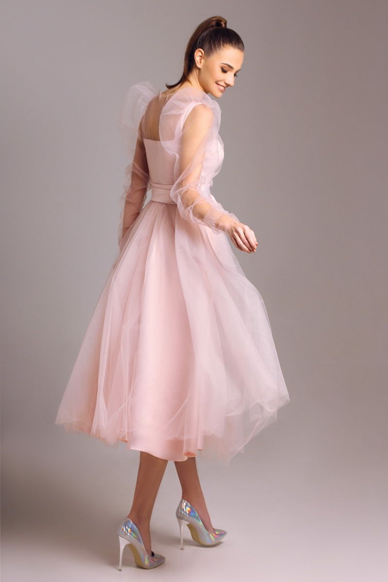 Вечернее платье Lady Lusso 28-21 пыльная_роза