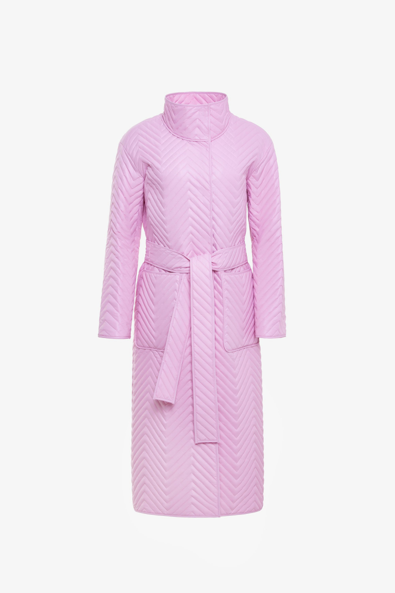 Женское пальто Elema 5-11648-1-164 розовый