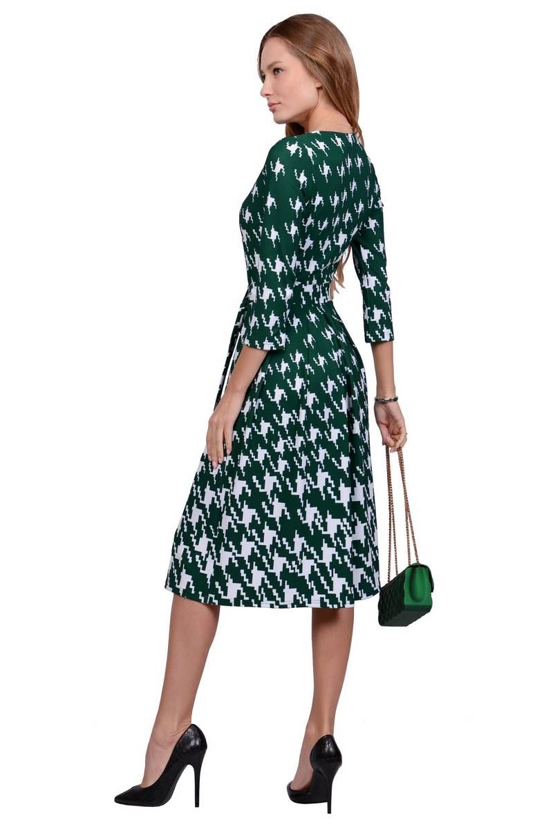 Платья PATRICIA by La Cafe NY14521 зеленый,белый
