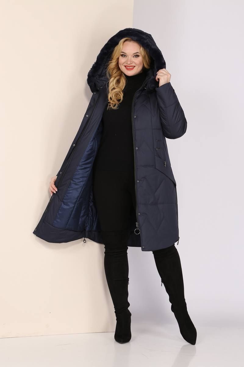 Женское пальто Shetti 2041 синий