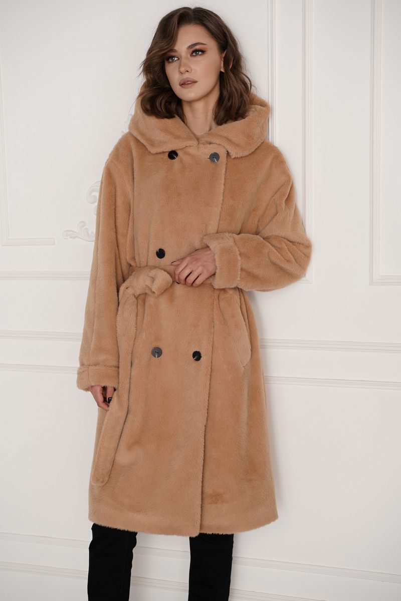 Женское пальто Fantazia Mod 4070 охра