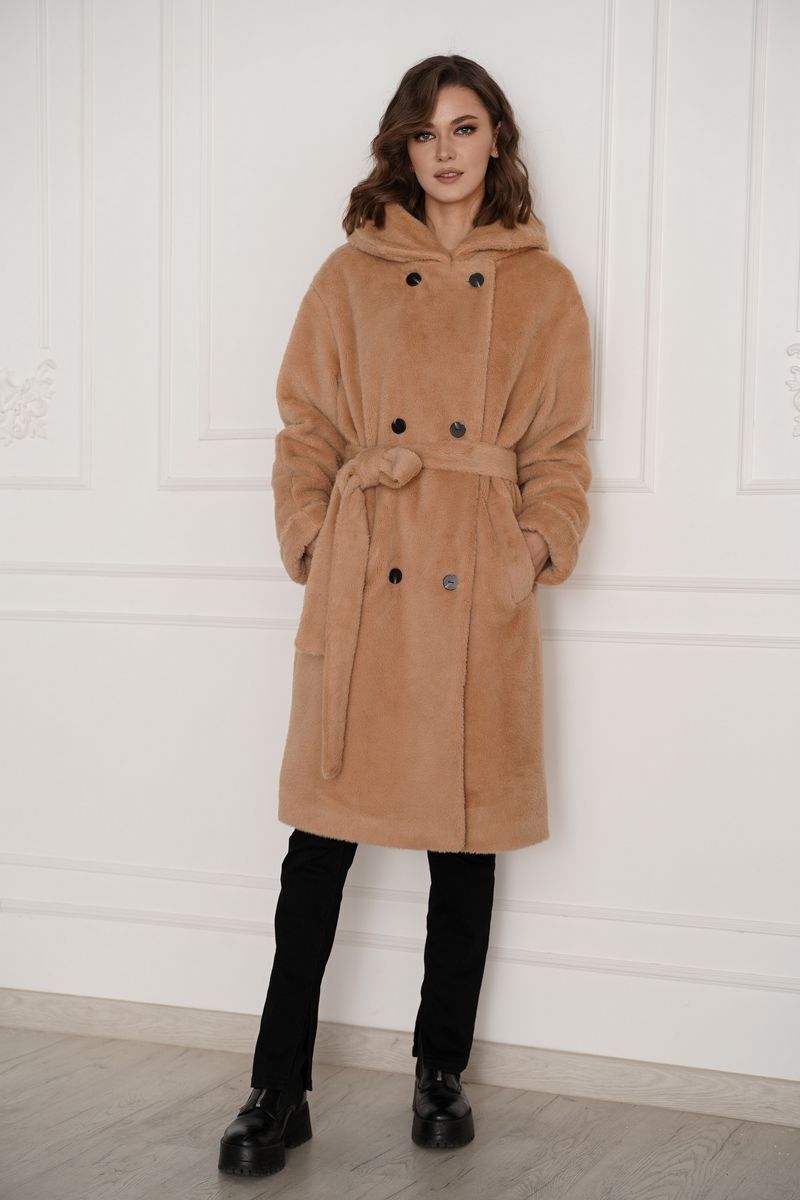 Женское пальто Fantazia Mod 4070 охра