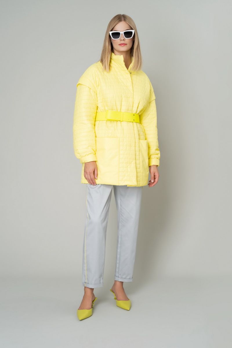 Женская куртка Elema 4-11837-1-164 жёлтый