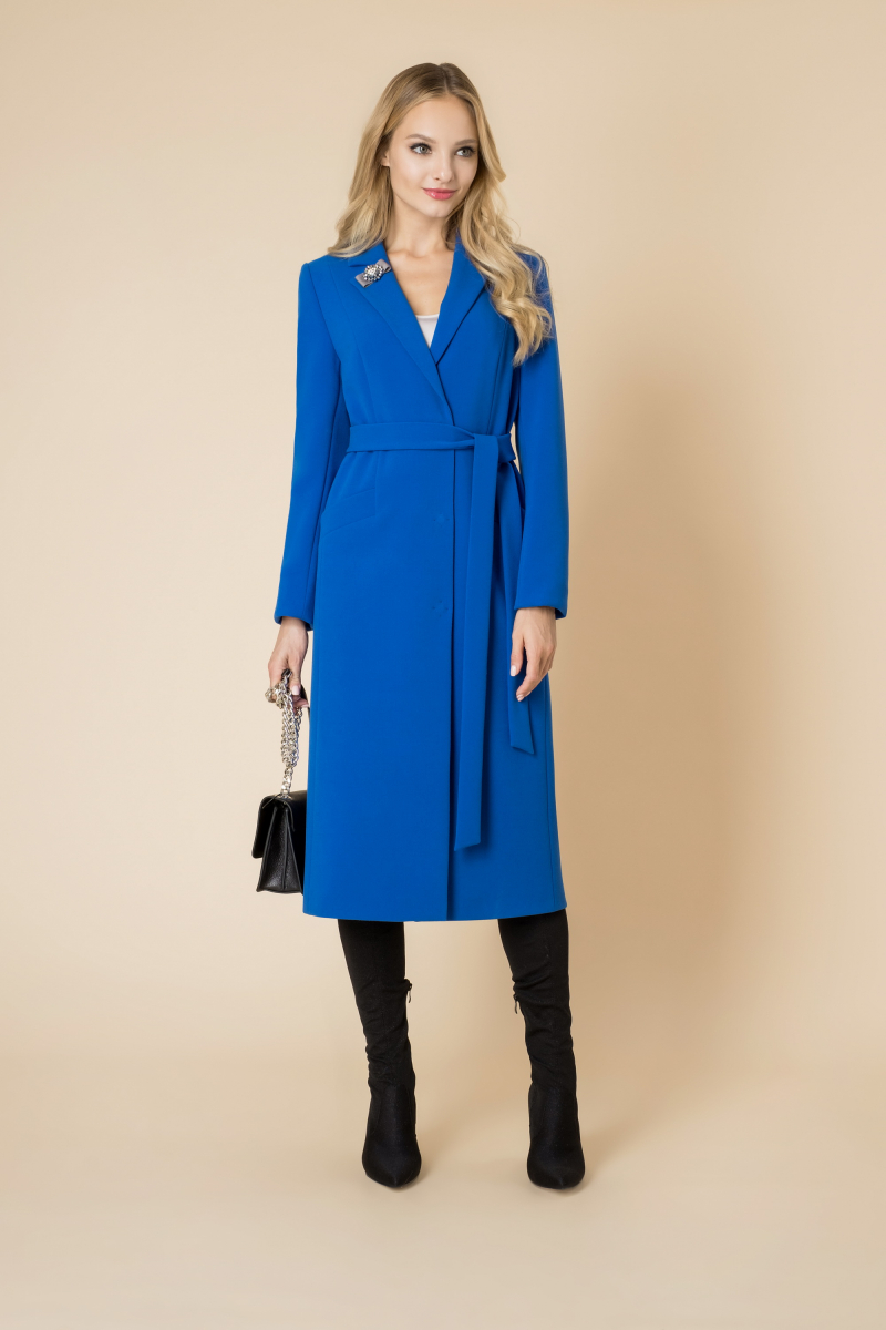 Женское пальто Elema 2-8412-1-164 василек