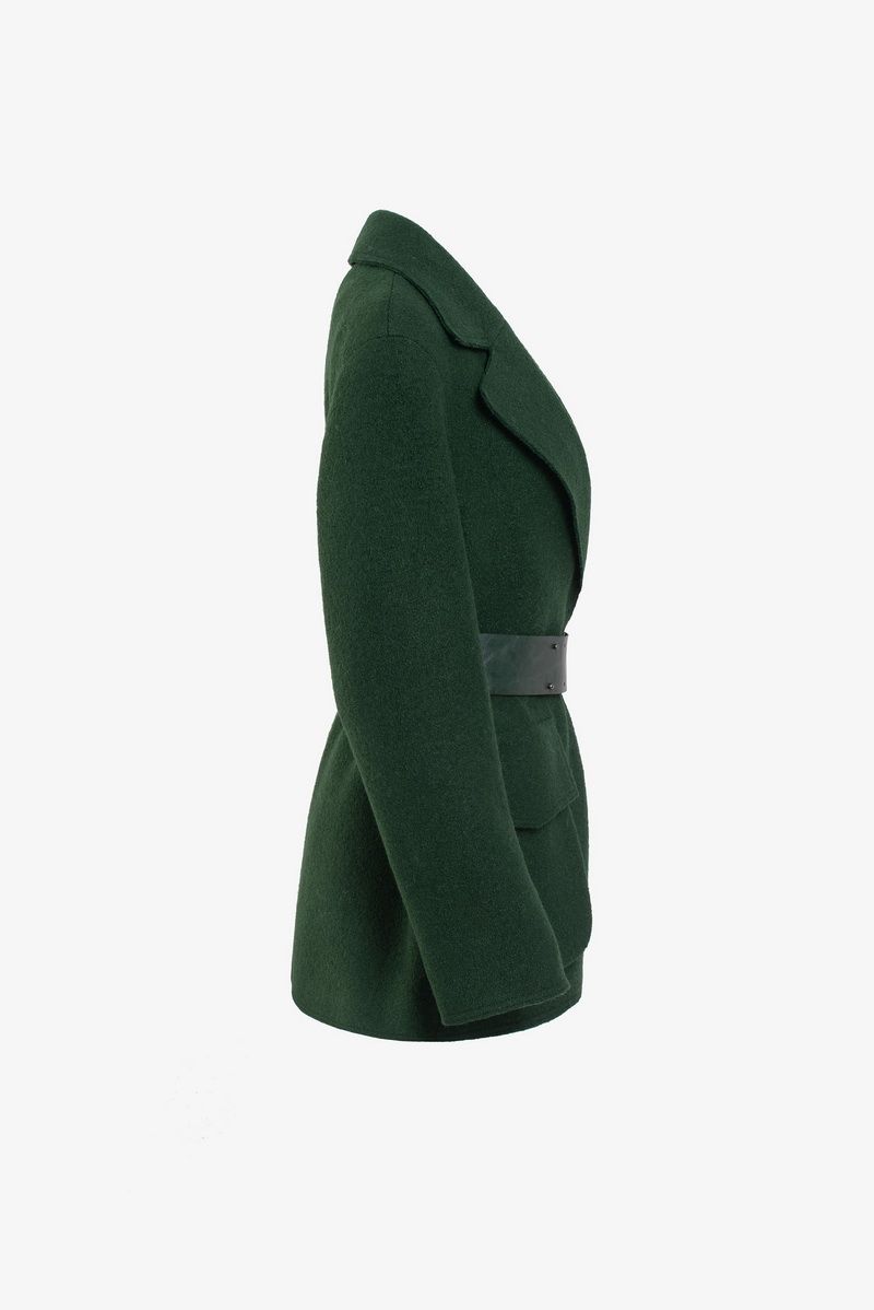 Женское пальто Elema 1-11673-1-164 зелёный