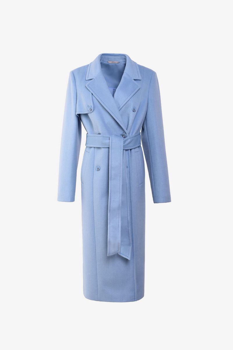 Женское пальто Elema 1-12059-1-170 голубой_меланж