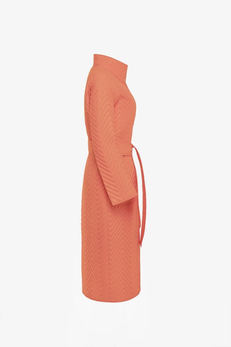 Женское пальто Elema 5-11648-1-164 светло-оранжевый