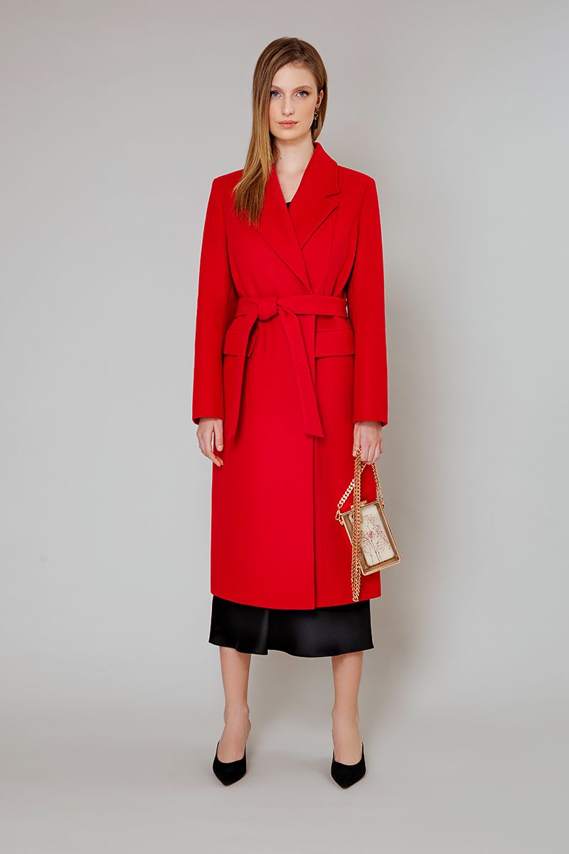 Женское пальто Elema 1-11547-1-164 красный