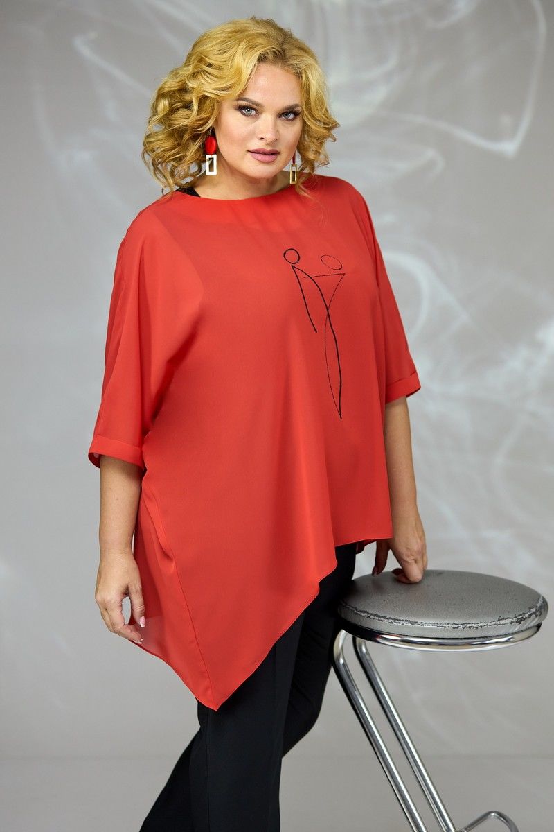 Комплект с блузой Angelina & Сompany 665/1 красный