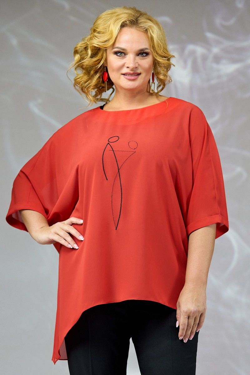 Комплект с блузой Angelina & Сompany 665/1 красный
