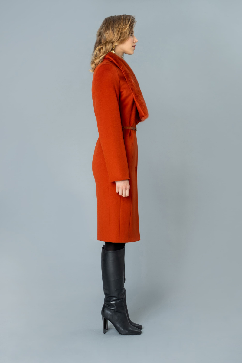 Женское пальто Elema 6-9078-1-170 терракот