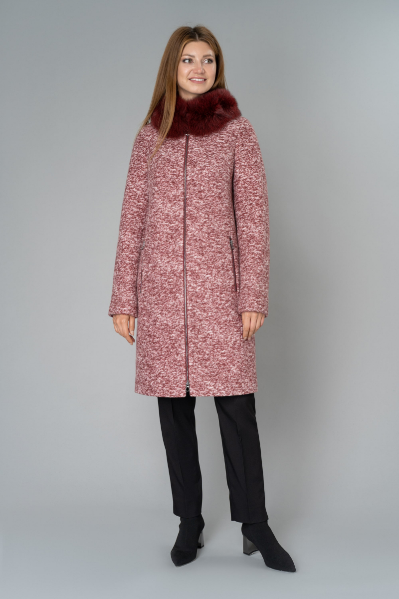 Женское пальто Elema 7-8012-1-170 бордо
