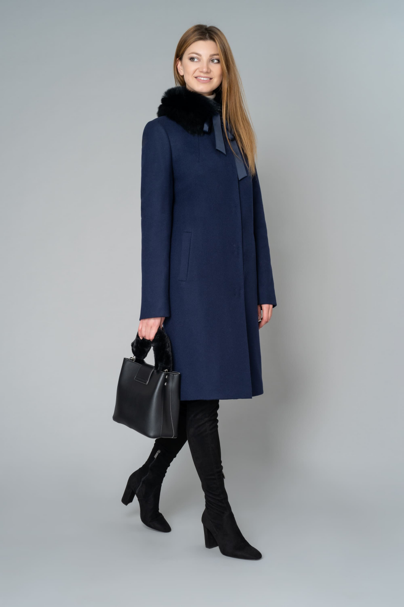 Женское пальто Elema 7-8746-1-164 синий