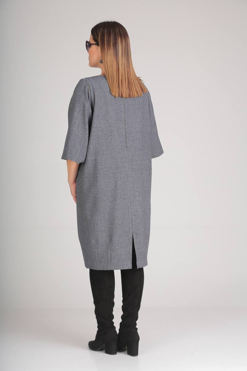 Платье Viola Style 0828 серый
