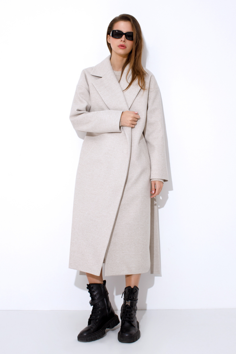Женское пальто Luitui R1043 песочный