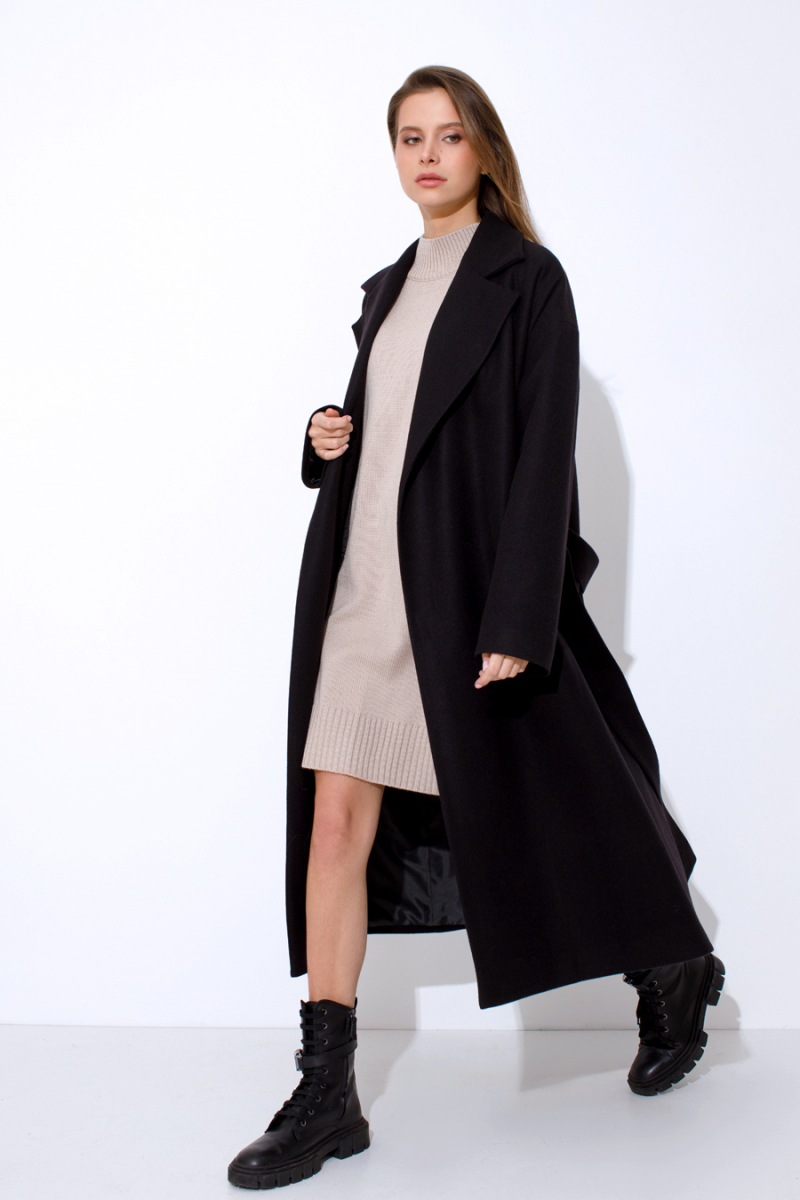 Женское пальто Luitui R1043 черный