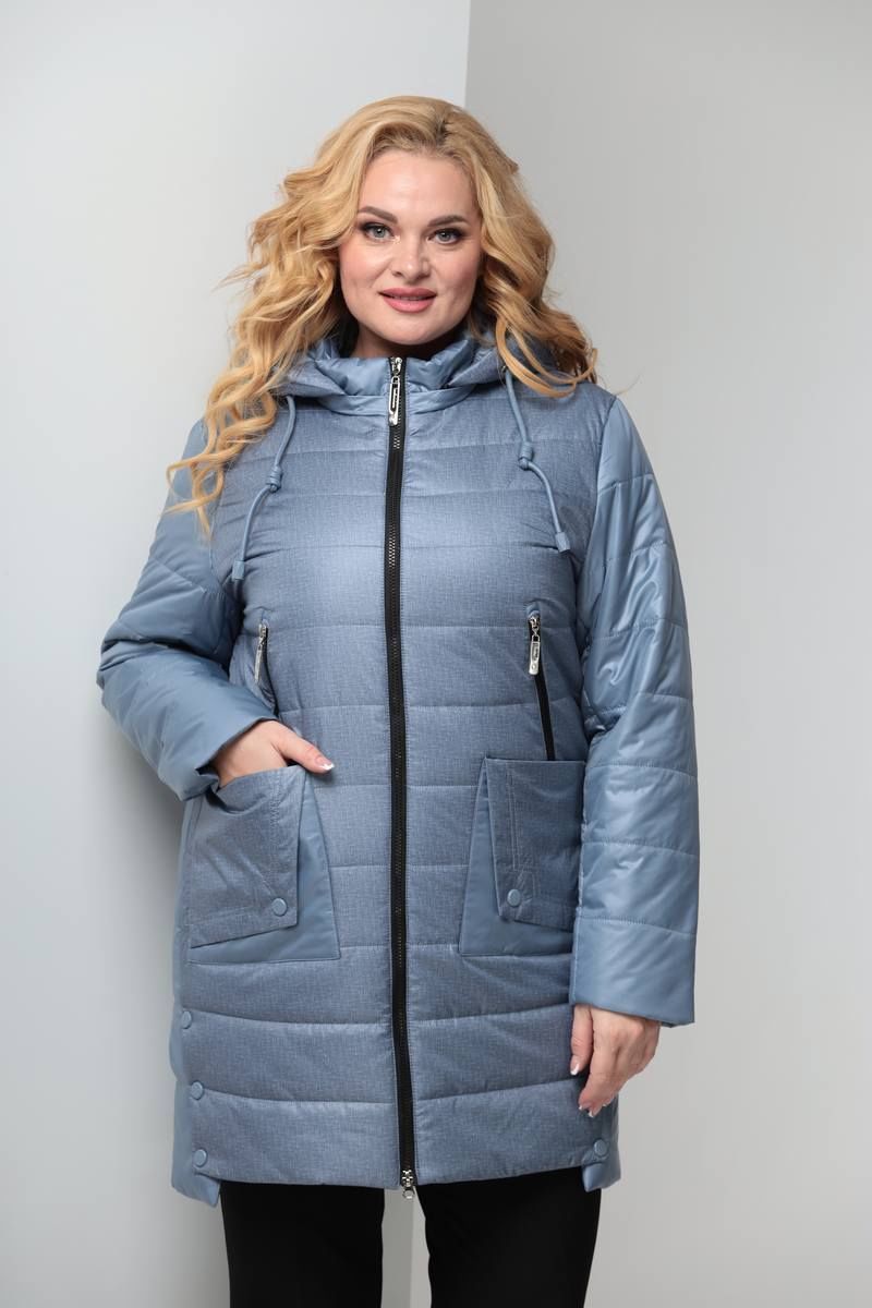 Женская куртка Shetti 2056 серо-голубой