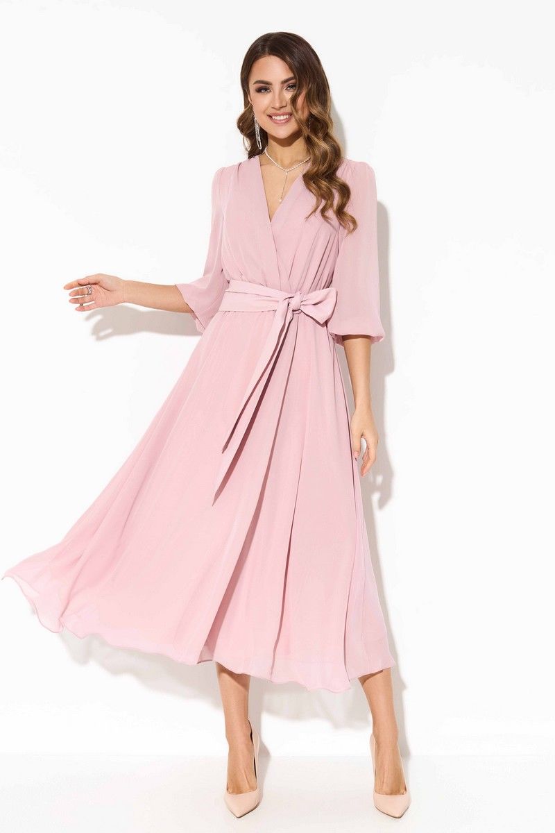 Платья TEZA 3736 пыльно-розовый