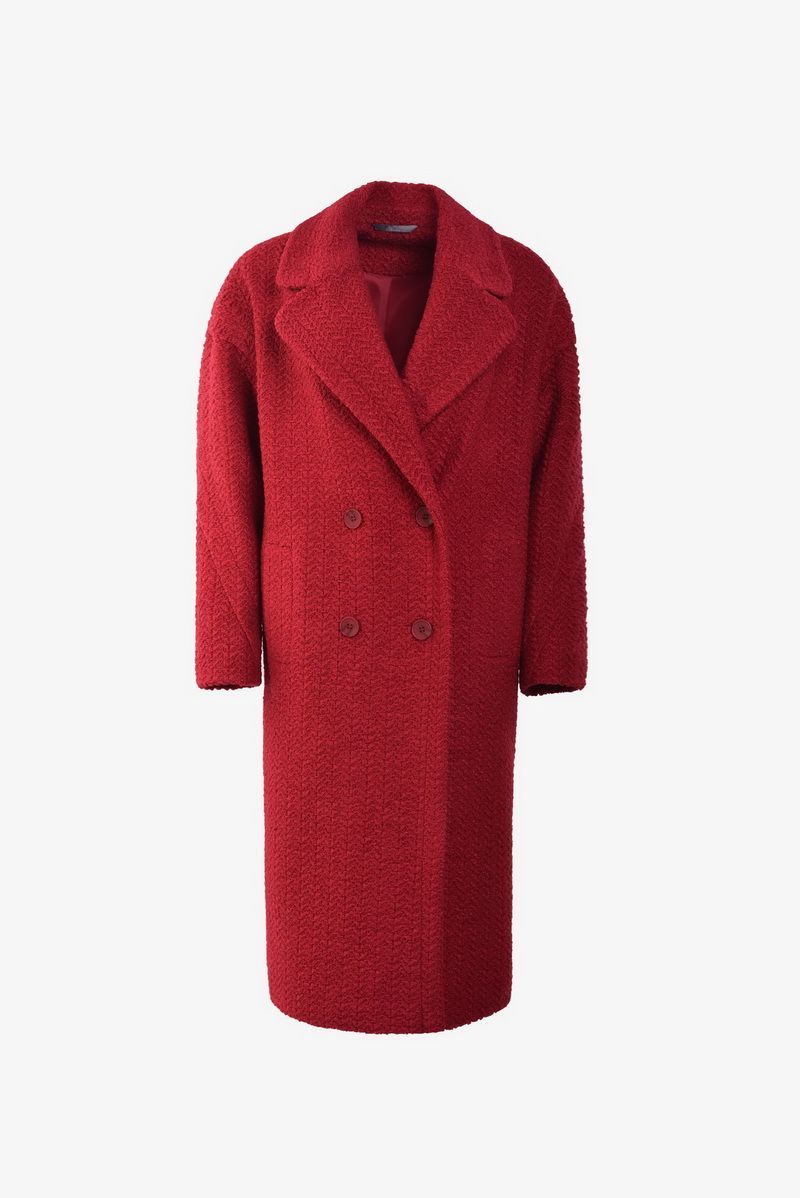 Женское пальто Elema 1-12053-1-164 бордо