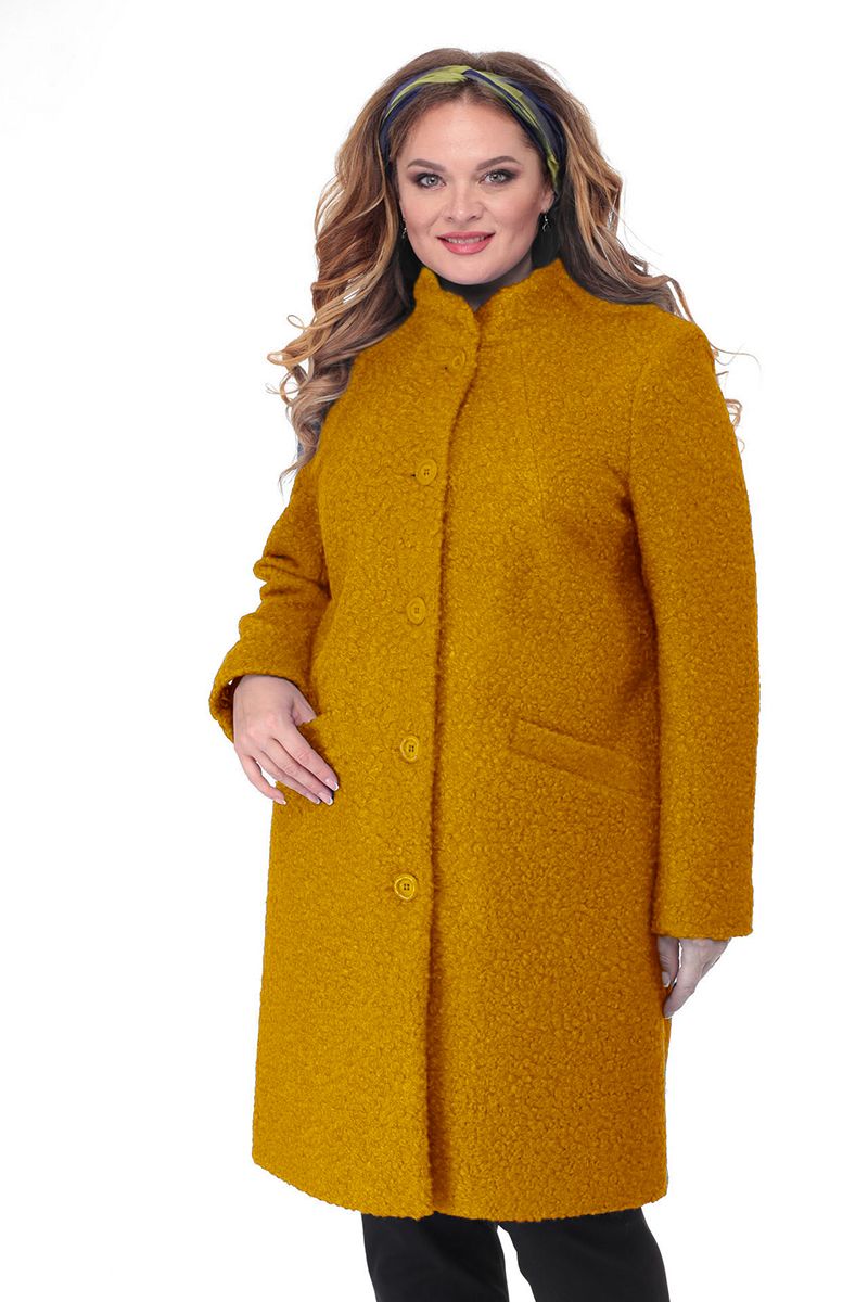 Женское пальто БелЭльСтиль 786 оранж
