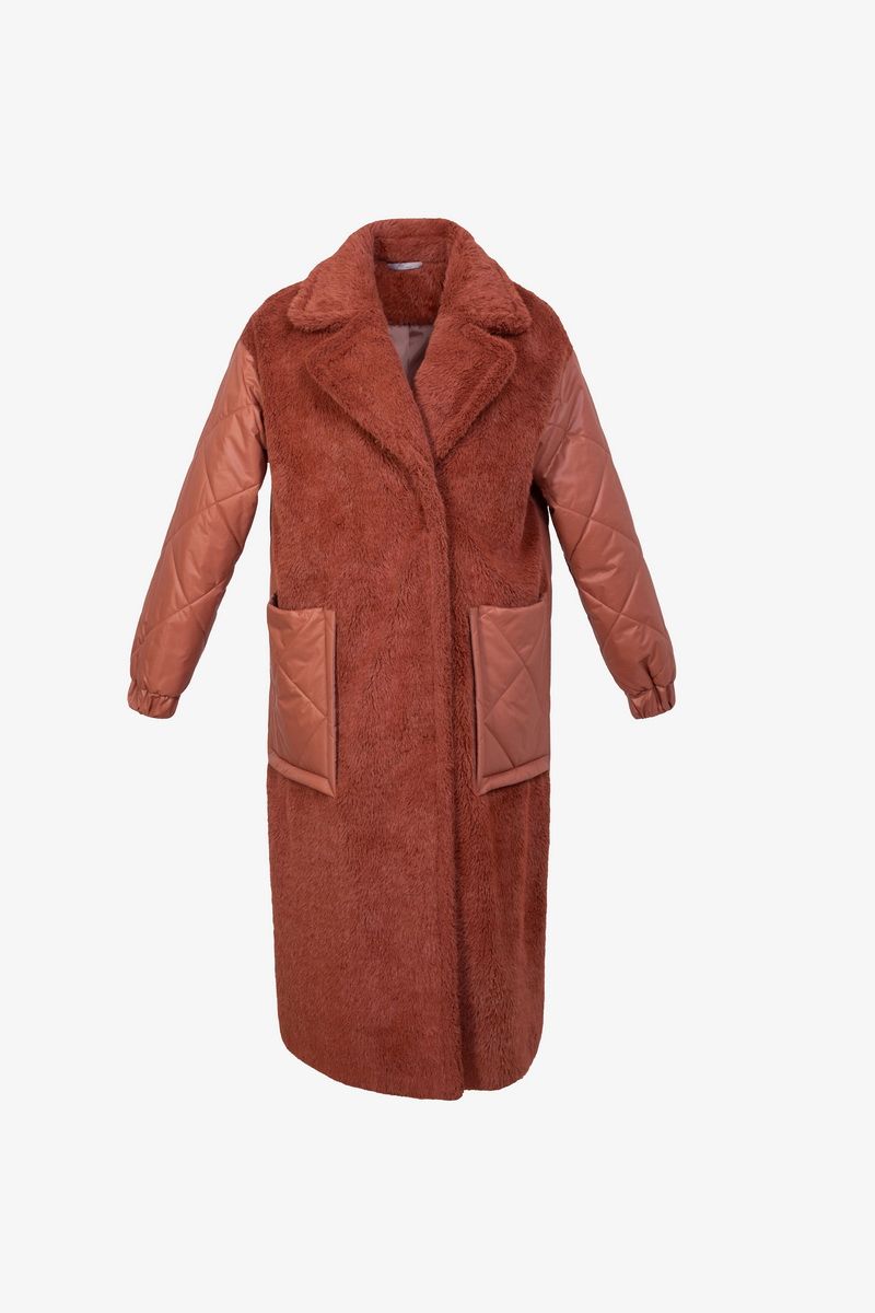 Женское пальто Elema 6-11146-2-164 терракот