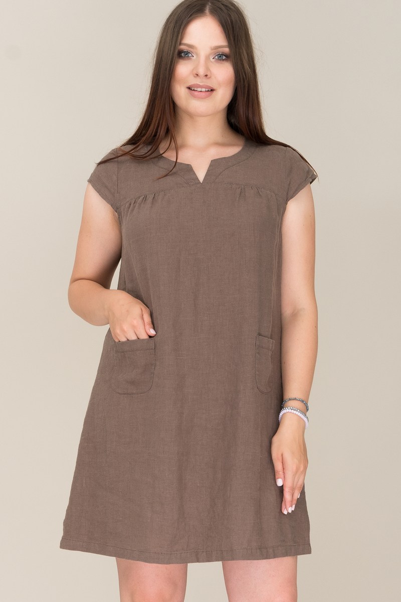 Платье Ружана 353-2 т.серый
