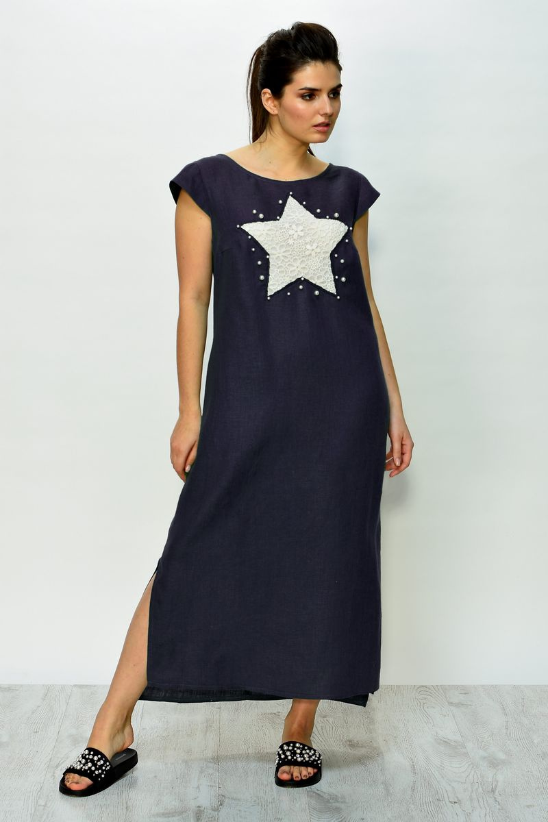 Платье Faufilure С637 темно-синий