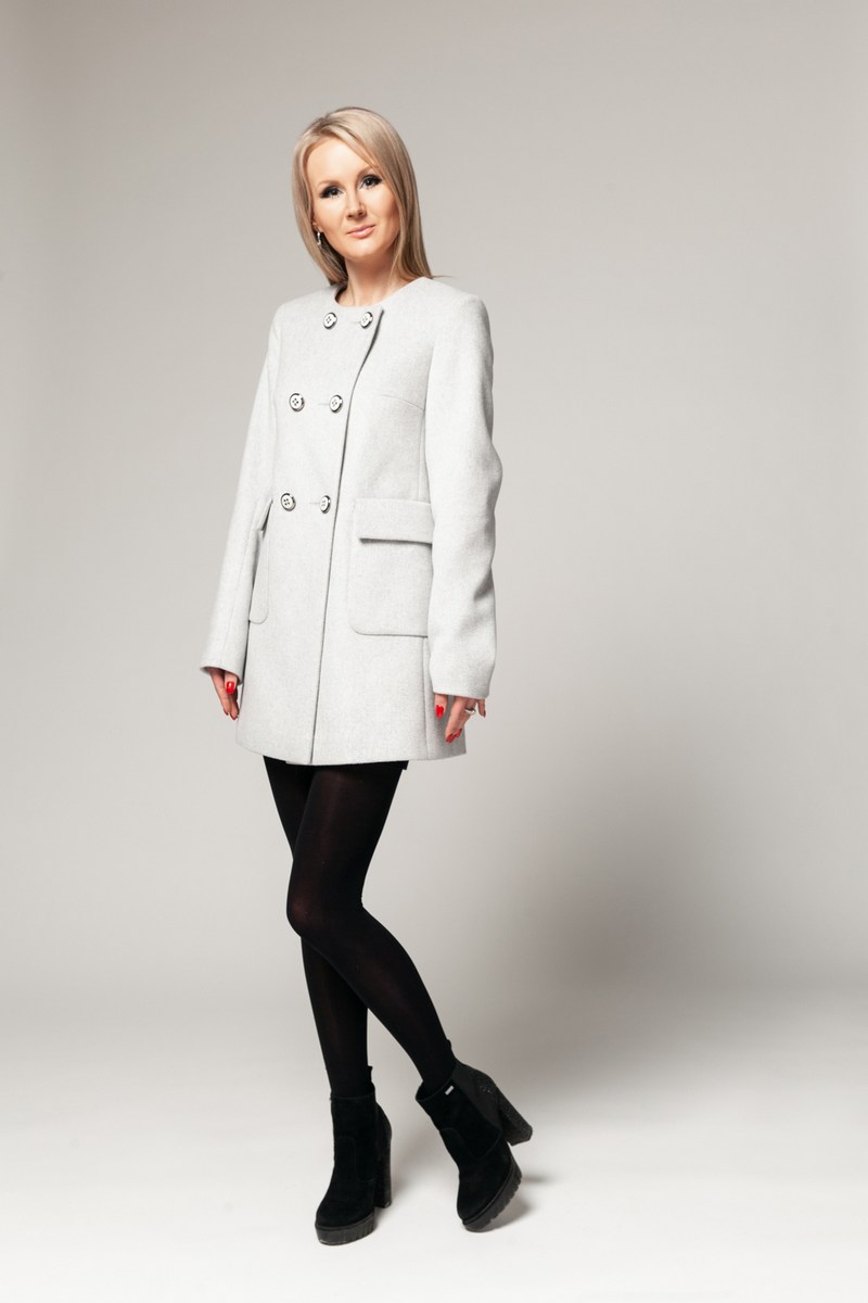 Женское пальто Bugalux 455 164-серый