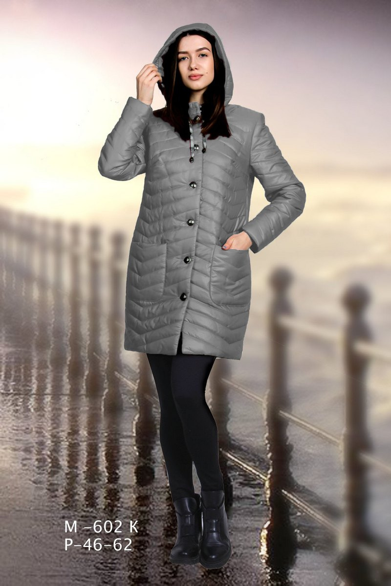 Женское пальто Fortuna. Шан-Жан 602К серый